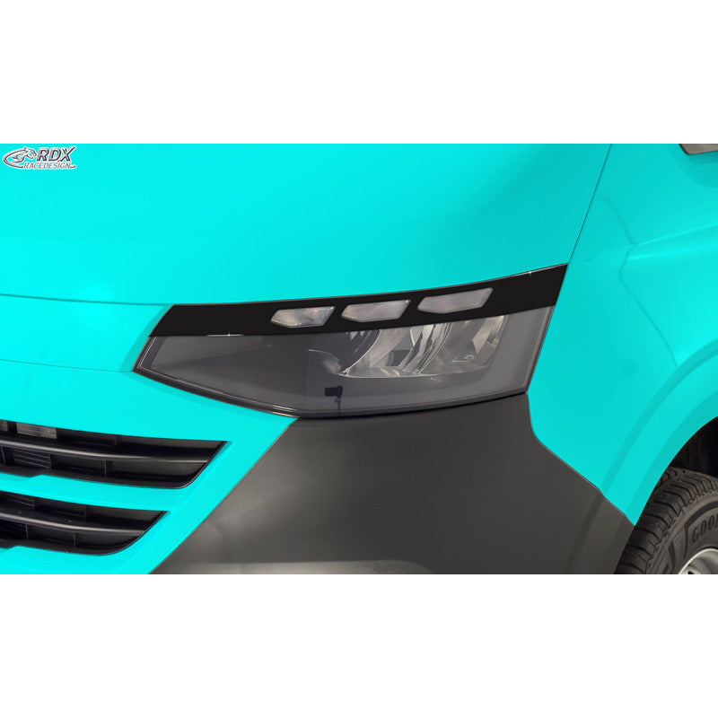 RDX, Øjenskygge, ABS Blank Sort, passer til Volkswagen Transporter T7 (2024-)