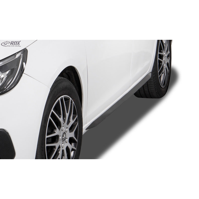 RDX, Seitenschweller, ABS glänzend schwarz, passt für Peugeot 308 II Hatchback (2013-2021)