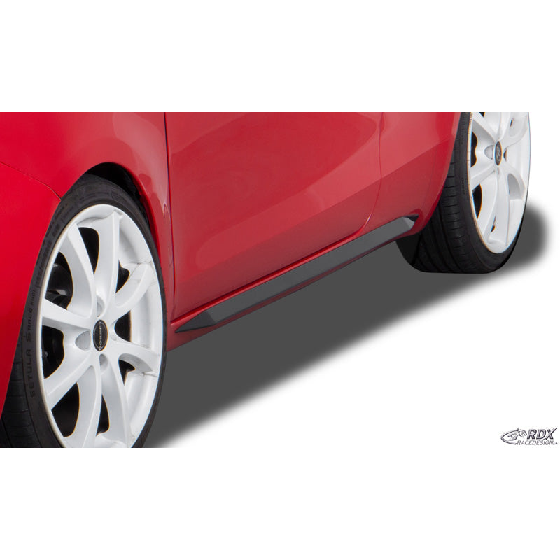 RDX, Seitenschweller 'Slim', ABS glänzend schwarz, Satz mit 2, passt zu Toyota Yaris P9 (2005-2011)