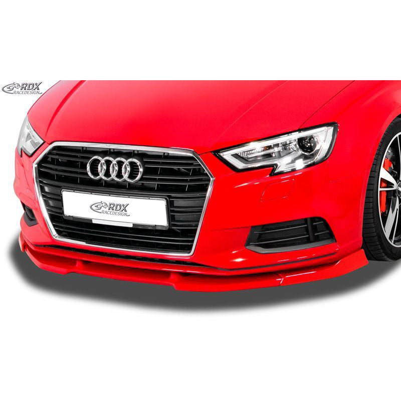 RDX Racedesign, Frontspoiler Vario-X passend für Audi A3 (8V7) Cabrio Facelift 2016- (PU), PU-Rim, Unlackiert