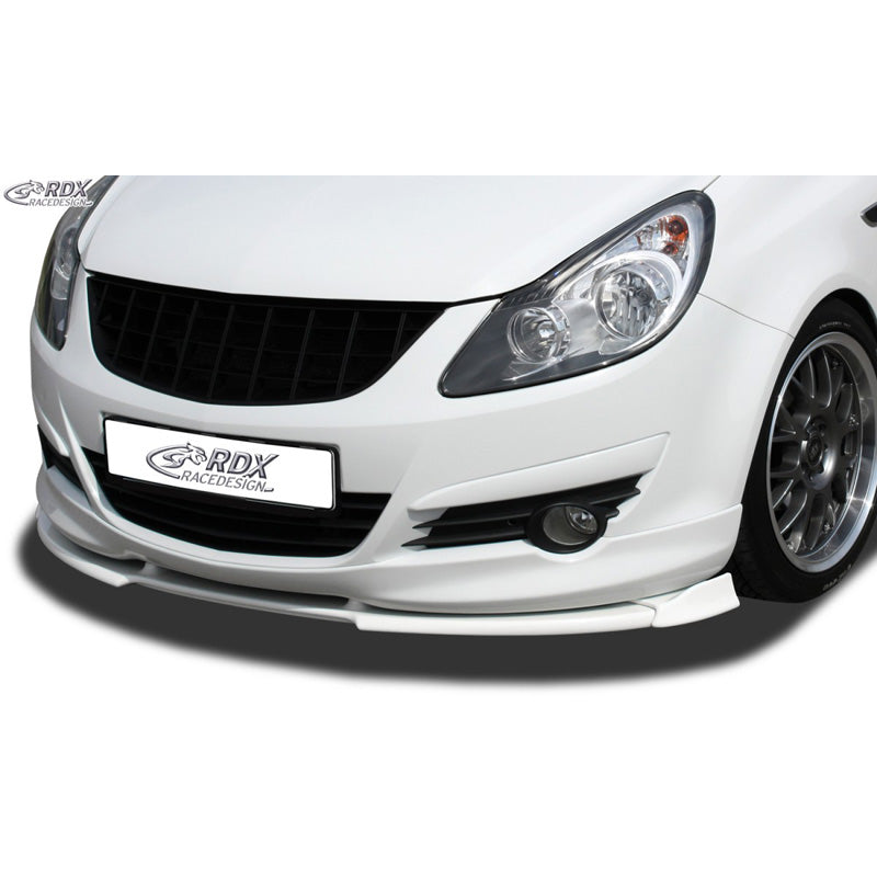 RDX Racedesign, Frontspoiler Vario-X, Passend für Opel Corsa D OPC-Line (2006-2010), Schwarz PU