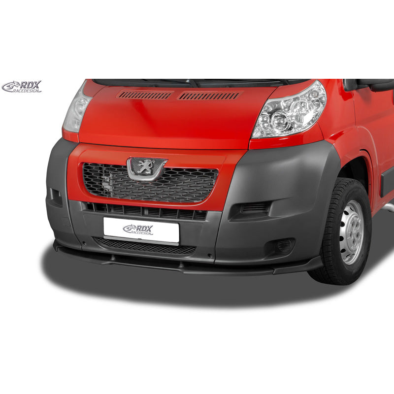 RDX, Frontspoiler Vario-X, passt für Peugeot Boxer / Fiat Ducato / Citroën Jumper (2006-2014) (ohne Kotflügelverbreiterung), PUR