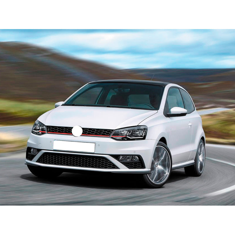 AutoStyle, GTi-Style Frontstoßfänger für Volkswagen Polo 6C 2014- - Unlackiert, inkl. Gitter & Nebelscheinwerfer