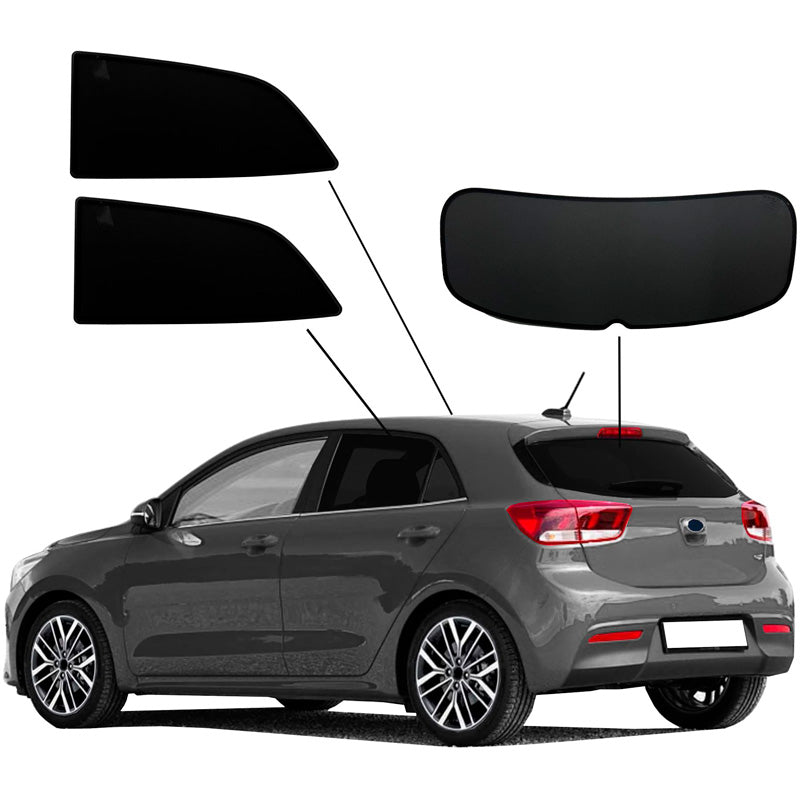 SunClip, Sonnenschutz und Sichtschutz, passend für Kia Rio IV (YB) (2017-2023)
