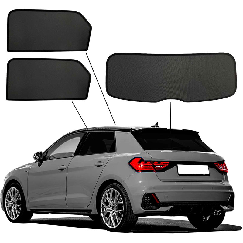 SunClip, Sonnenschutz, Privatschutz & Sonnenschutz, passt für Audi A1 (GBA) Sportback 2018- inkl. City Carver & Allstreet
