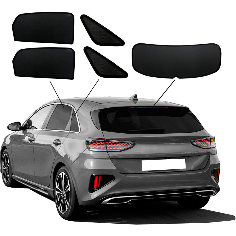 SunClip, Sonnenschutz & Sichtschutz, passt für Kia Cee'd (CD) HB 5-türig (2018-)