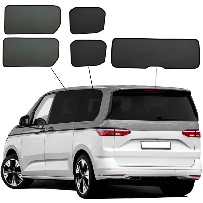 SunClip, Sonnenschutz & Sonnenschutz, passt für Volkswagen Multivan T7 (2021-), ohne Schiebetüren