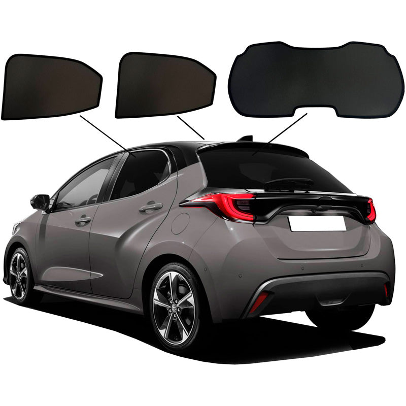SunClip, Sonnenschutz, passt für Toyota Yaris (P21) 2020- & Mazda 2 (KB) 2022-