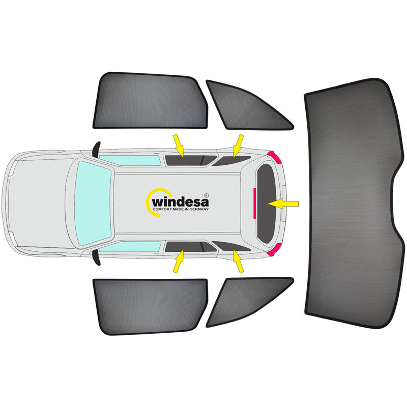 SunClip, Sonnenschutz & Sichtschutz, passt für Dacia Bigster (2024-)