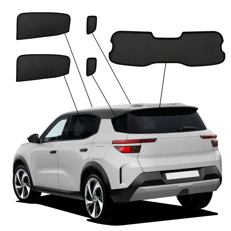 SunClip, Sonnenschutz und Sichtschutz, passt für Opel Frontera (OV24) (2024-) & Citroën C3 Aircross II (SJ) (2024-)