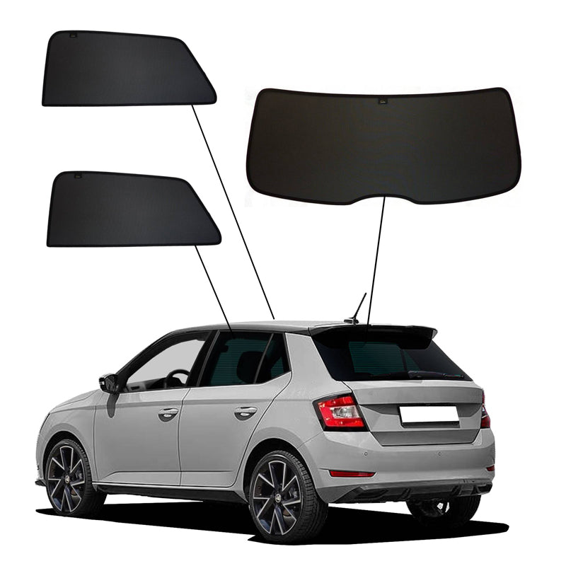 SunClip, Sonnenschutz & Privatsphärenschutz, passend für Skoda Fabia III (NJ3) HB 5-türig (2014-2021)