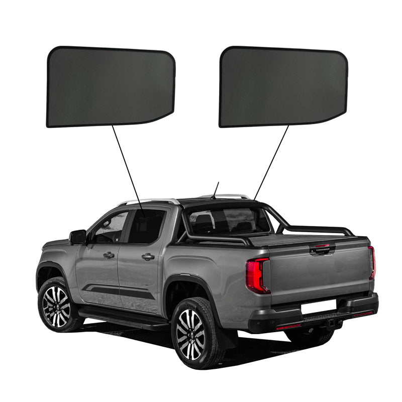 SunClip, Sonnenschutz und Sichtschutz, passend für Ford Ranger Crew Cab (2022-) & Volkswagen Amarok II (2022-)