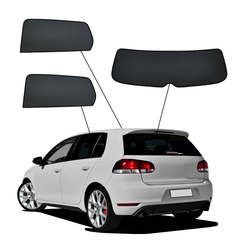 SunClip, Sonnenschutzvorhang & Sichtschutz, passend für Volkswagen Golf VI HB 5-Türer (2008-2012)