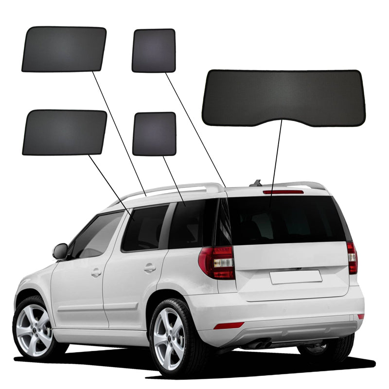 SunClip, Sonnenschutz, passt für Skoda Yeti (5L) 2009-2017