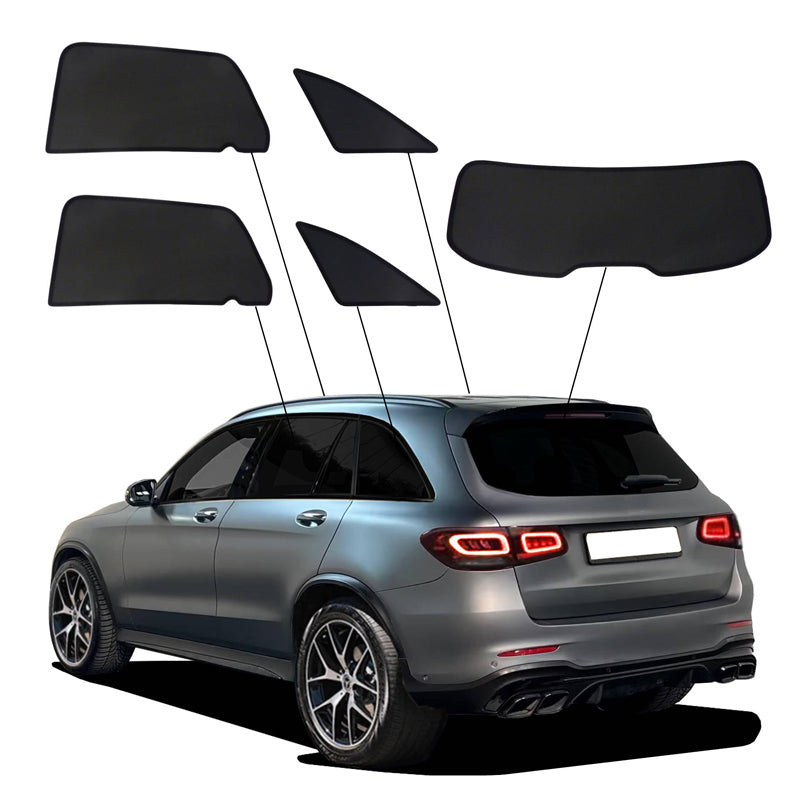 SunClip, Sonnenschutzrollos & Sonnenschutz, passt zu Mercedes GLC (X253) (2015-2022)