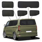 SunClip, Solgardin, passer til Volkswagen T7 Caravelle (L1) (2024-) & Ford Tourneo Custom (L1) (2023-) uden videregående ruder
