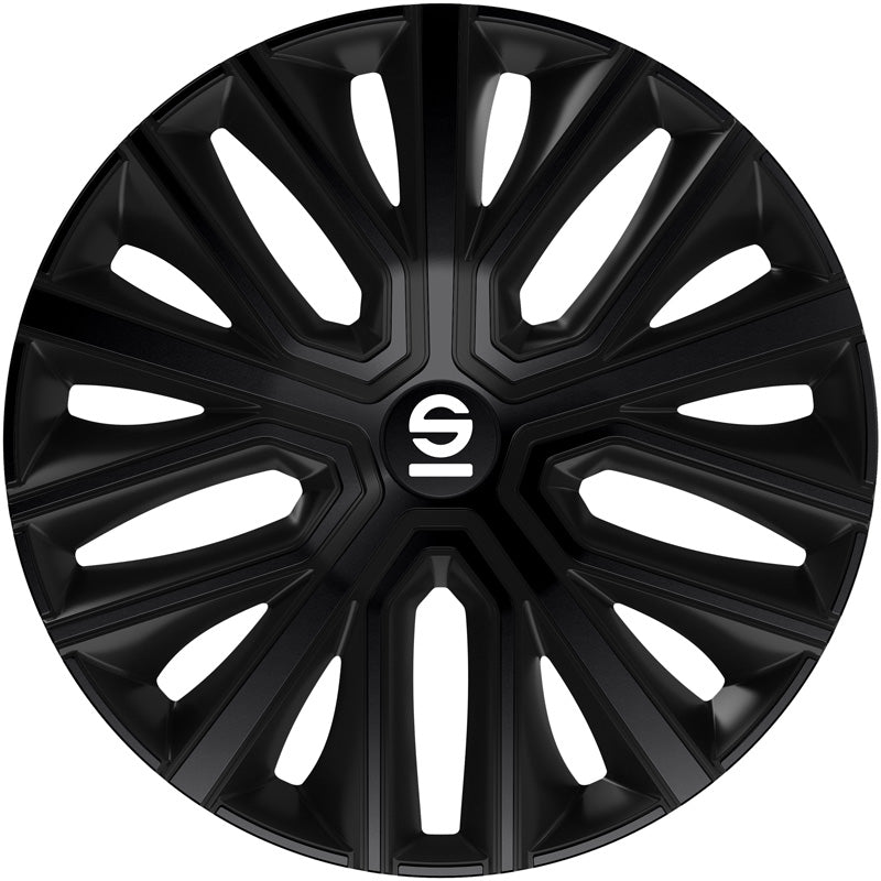 Sparco, Radkappen 'Modena', Schwarz, 15 Zoll, Set mit 4 Stück