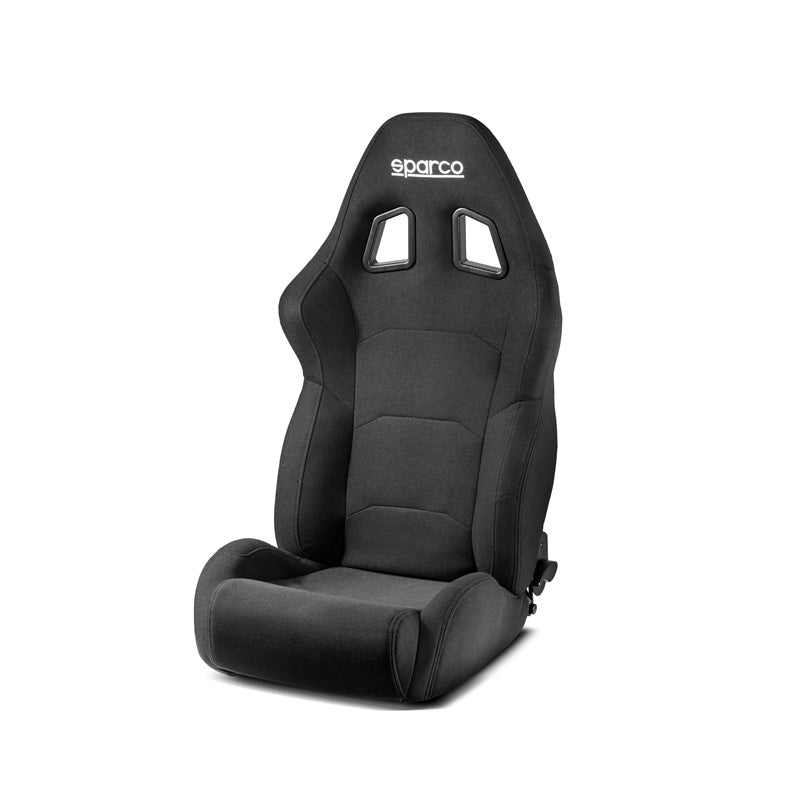 Sparco, Sportsitz R500 Torino, Schwarz, Verstellbar, Ergonomisches Design mit Doppelverstellung und 3D-Stoffbezug