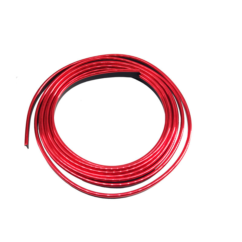 Simoni Racing, Innere Chrom-Zierleiste, Rot, 3 Meter