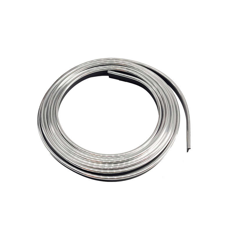 Simoni Racing, Chrom-Zierleiste für den Fahrzeuginnenraum, Silber, 3 Meter