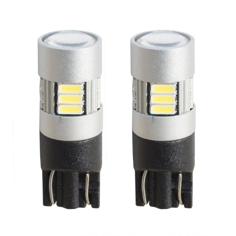 Simoni Racing, T10 15-LED Leuchtmittel Canbus No-Polarity - High Brightness SuperWeiß / Spread Lens - Satz à 2 Stück, Weiss