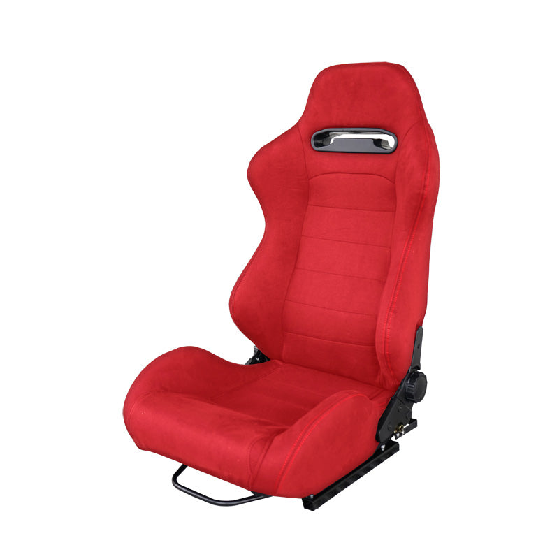 Simoni Racing, Sportsitz Miky - Rot - Doppelseitig Verstellbare Rückenlehne - incl. Schienen, Textil