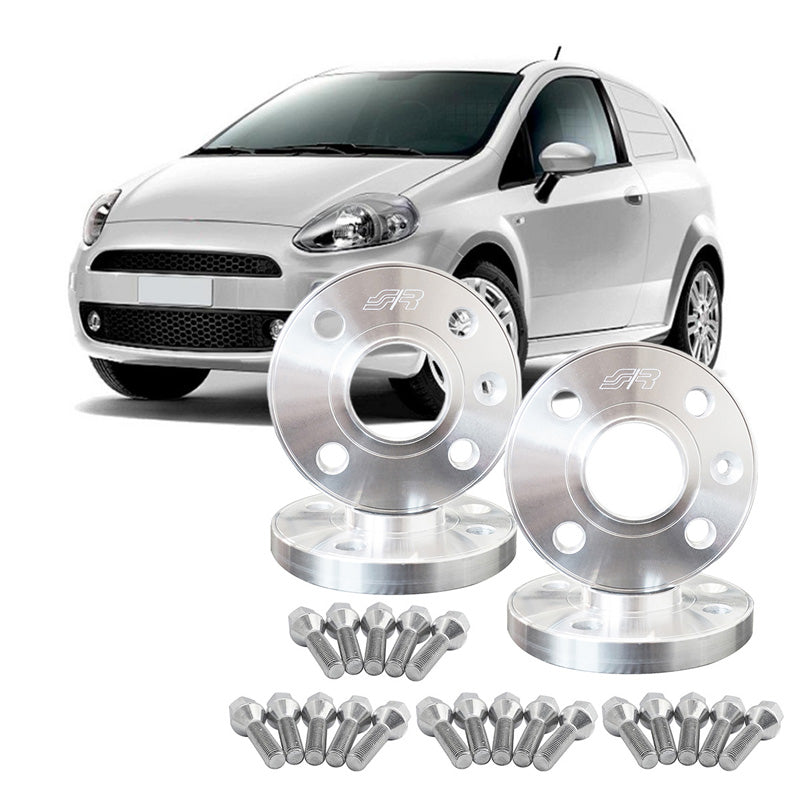 Simoni Racing, Aluminium-Spurverbreiterungs-Kit, 2x16 mm (VA) - 2x20 mm (HA), passt zu Abarth, Fiat