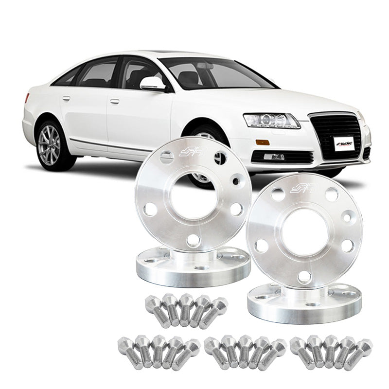 Simoni Racing, Aluminium-Spurverbreiterungs-Kit, 2x13 mm (VA) - 2x20 mm (HA) inkl. Radbolzen, passt zu Audi, VW, Seat, Cupra