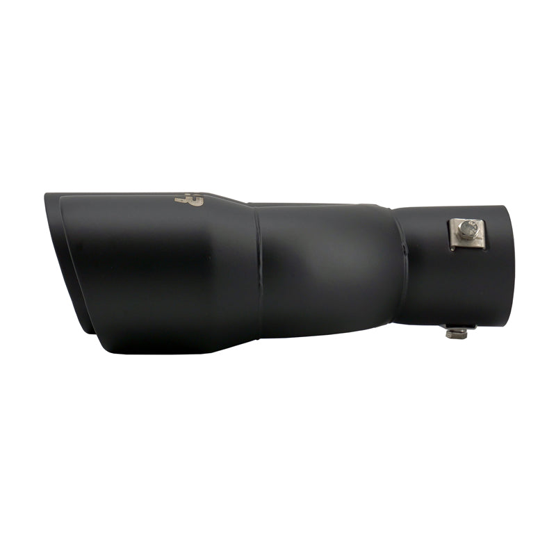 Simoni Racing, Rørhale, Sort rustfrit stål, 2xØ76xL240mm, passer til tilslutning 34-60mm