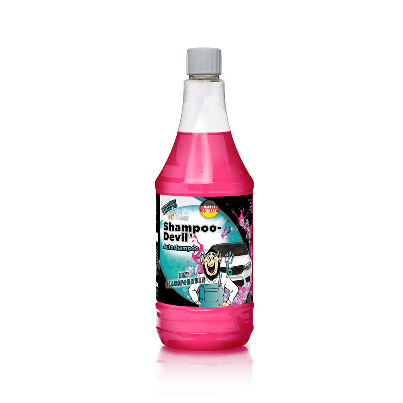Tuga Chemie, Shampoo-Teufel - Autowasch-Shampoo - Rosa - 1000ml - mit Glanzformel, Flüssigkeit