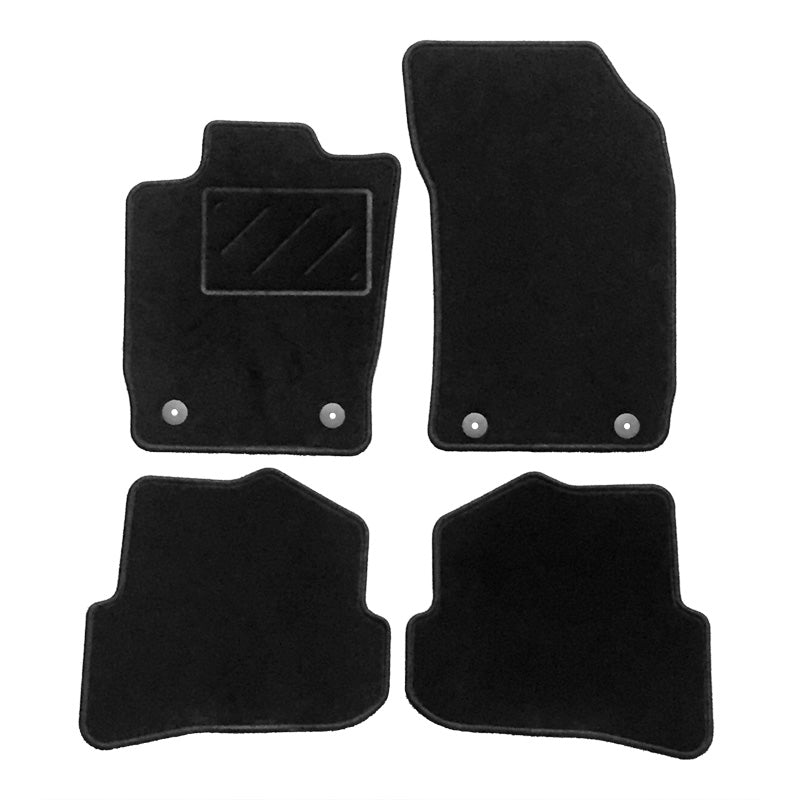 AutoStyle, Autoteppiche passend für Audi A1 2010-2018, Textil, Schwarz