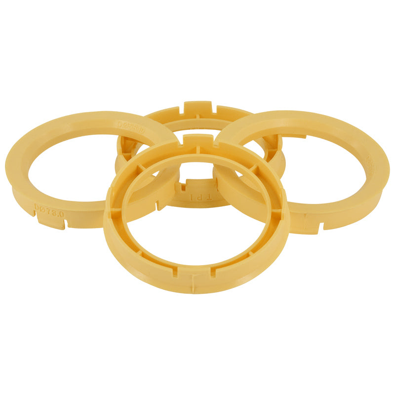 TPI, Satz  Radnaben-Zentrierringe - 73.0->54.1mm - Gelb, Nylon