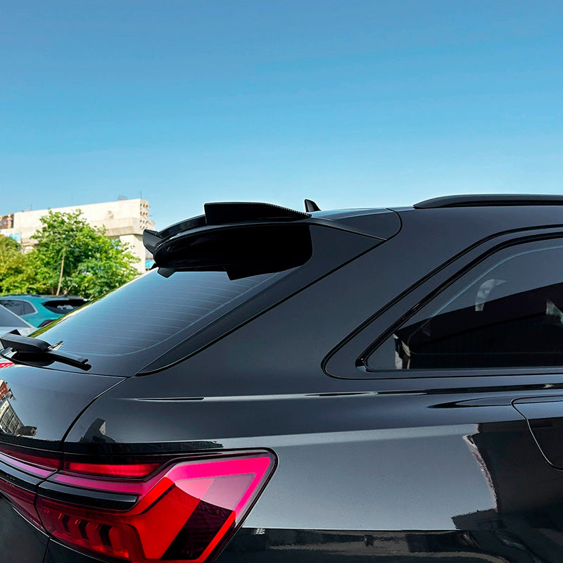 AutoStyle, Dachspoiler, ABS Glanz Schwarz, passt zu Audi A6 (C8) Avant S-Line/S6 (2018-2024)
