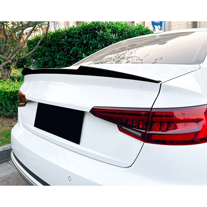 AutoStyle, Heckspoiler, glänzend schwarz, Passend für Audi A4 (B9) Sedan 2015-2024