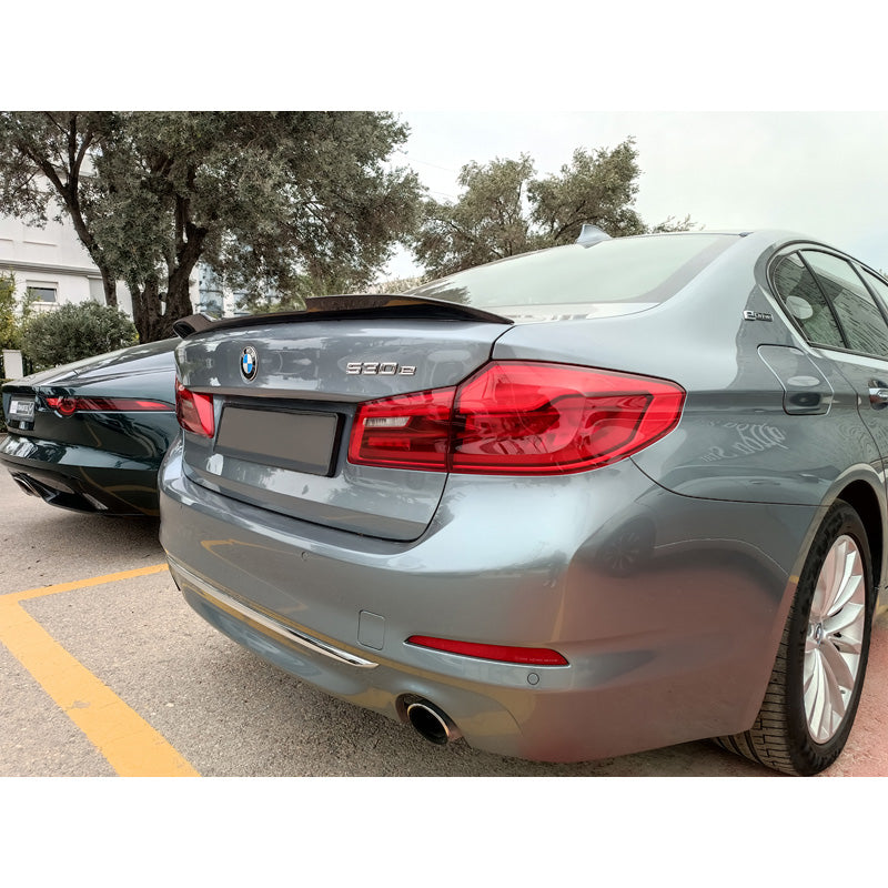 Motordrome, Heckspoilerlippe passend für BMW 5er G30 Limousine 2016- (PU), PU-Rim, Unlackiert
