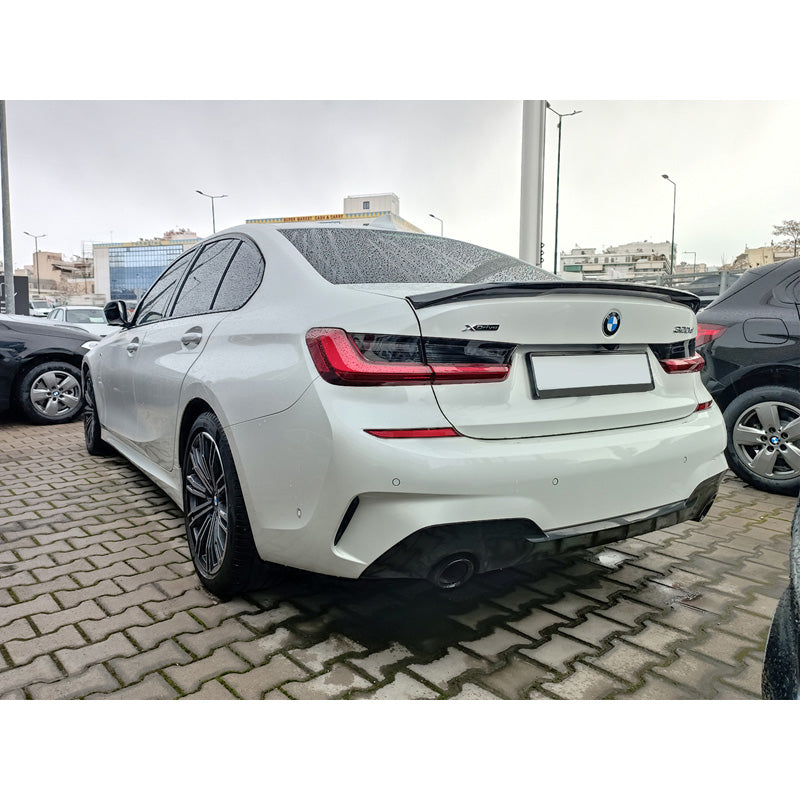 Motordrome, Heckspoilerlippe passend für BMW 3er G20 Limousine 2018- (PU), PU-Rim, Unlackiert