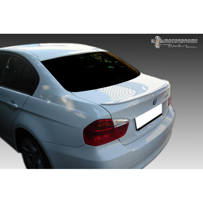 Motordrome, Heckspoilerlippe passend für BMW 3er E90 Limousine 2005-2012 (PU), PU-Rim, Schwarz