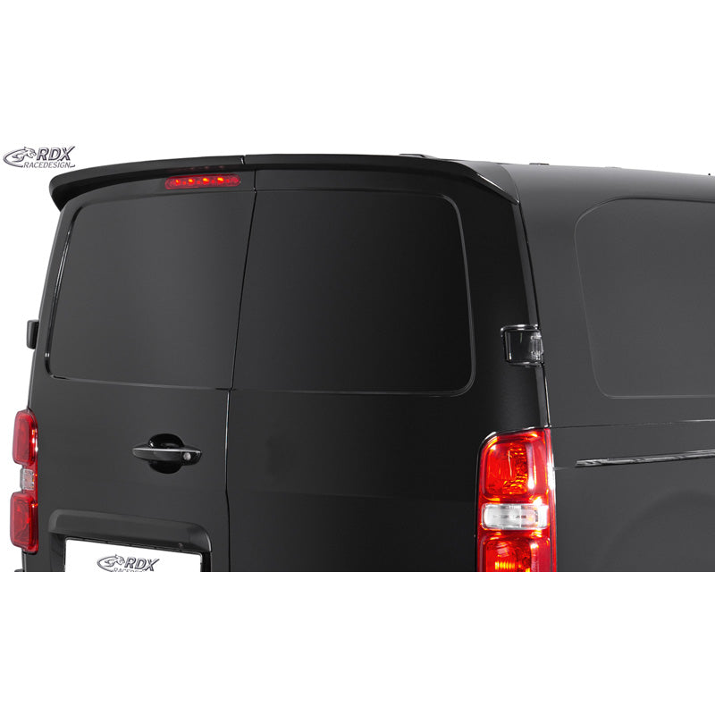 RDX Racedesign, Dachspoiler, Passend für Citroën Jumpy/Spacetourer, Peugeot Expert/Traveller, Toyota Proace/Proace Verso, Opel Vivaro/Zafira Life, Fiat Scudo/Ulysse 2016-2024, Unbehandelt PU