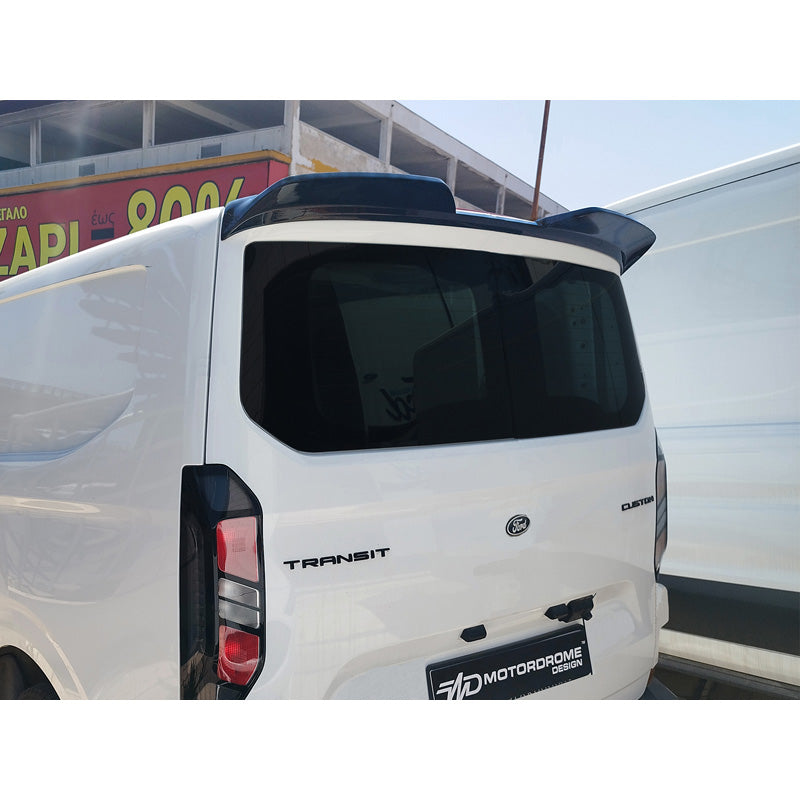 Motordrome, Heckspoiler, Polyurethan, passend für Ford Transit Custom (V710) (2023-) & Volkswagen Transporter T7 (2024-) (mit Heckklappe)