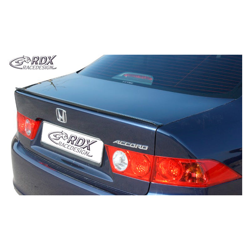 RDX Racedesign, Heckspoilerlippe passend für Honda Accord Limousine 2003-2008 (ABS), Schwarz