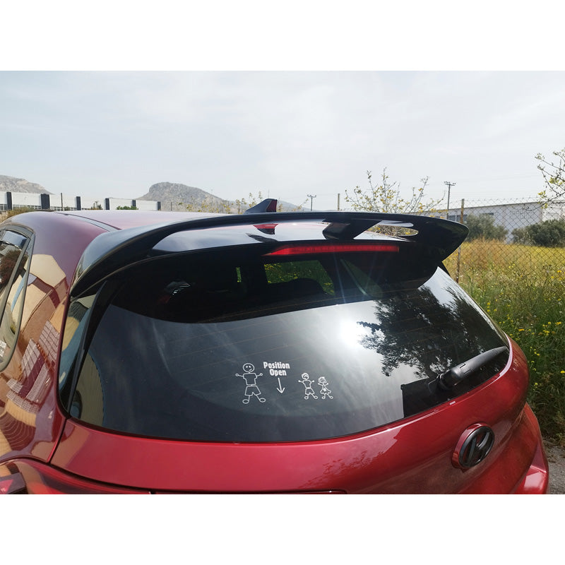 Motordrome, Dachspoiler, Polyurethan, passend für Hyundai i30 III Hatchback (PDE) (2016-), inkl. N-Line