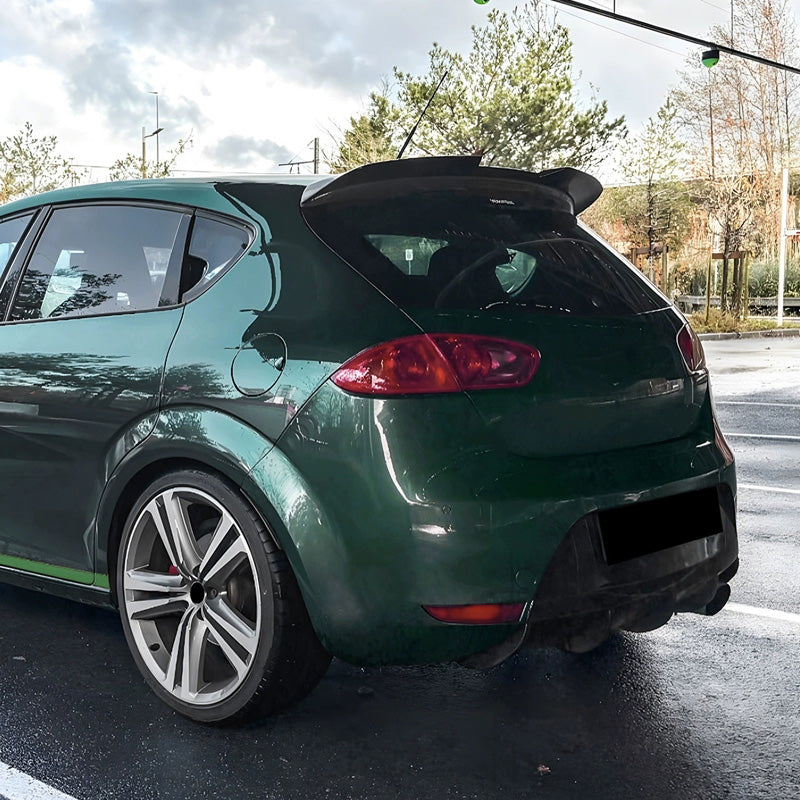 AutoStyle, Dachspoiler, ABS blank schwarz, passend für Seat Leon 1P 5-Türer Facelift (2009-2012)