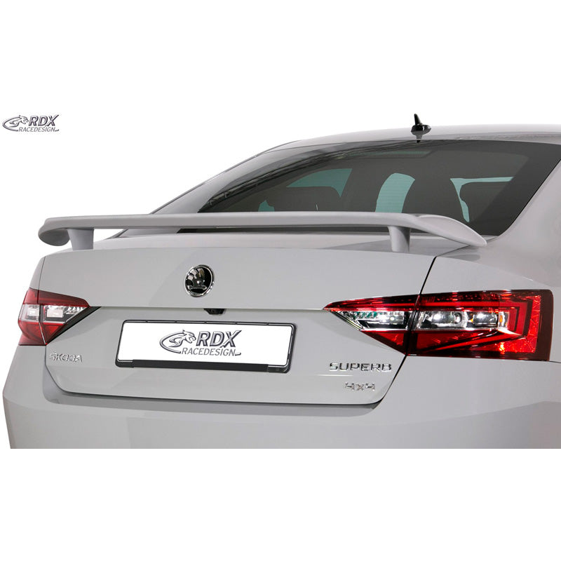 RDX Racedesign, Heckflügel passend für Skoda Superb 3V Limousine 2015- (PUR-IHS), PU-Rim, Unlackiert