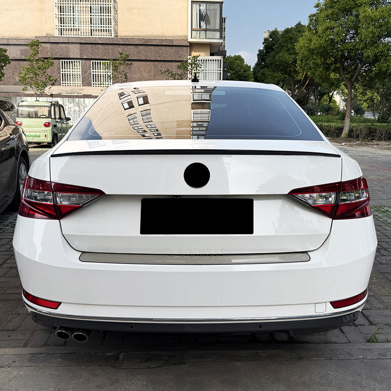 AutoStyle, Bagspoiler, Blank sort, passer til Skoda Superb III (3V) Sedan (2015-2023)