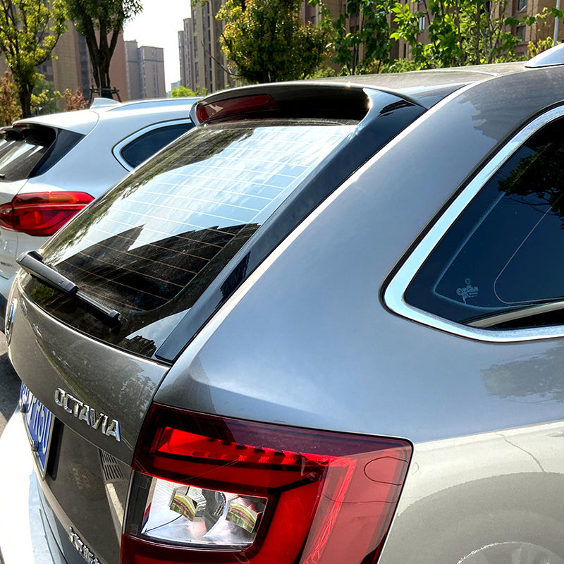 AutoStyle, Heckscheibenspoiler, ABS Hochglanzschwarz, Passend für Skoda Octavia III Kombi (2013-2020) exkl. RS