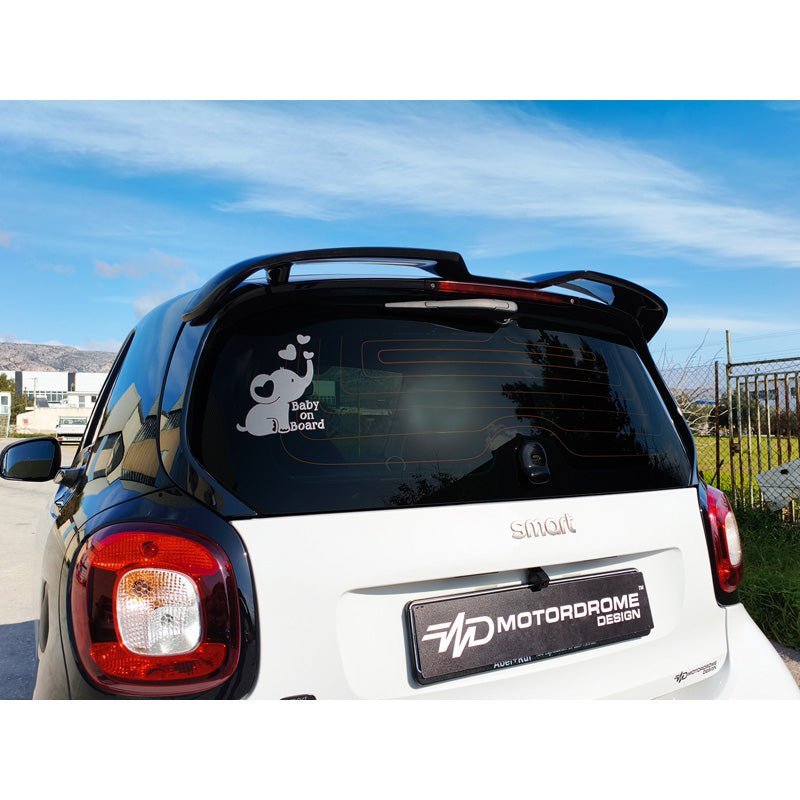 Motordrome, Dachspoiler, Polyurethan (UP), passt für Smart Fortwo (453) (2014-2024)