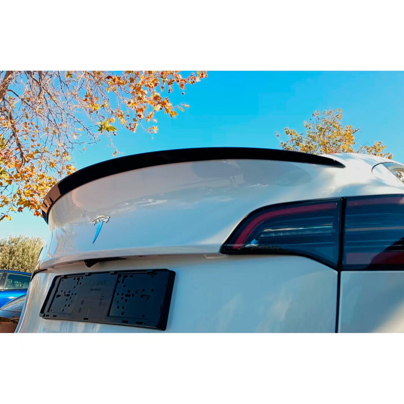 Motordrome, Heckspoiler passend für Tesla Model Y 2019- (PU), PU-Rim, Unlackiert
