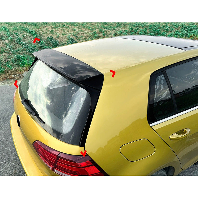 AutoStyle, Dachspoiler, ABS, blank schwarz, 3-teilig, passend für Volkswagen Golf VII (7&7.5) HB (2012-2019)