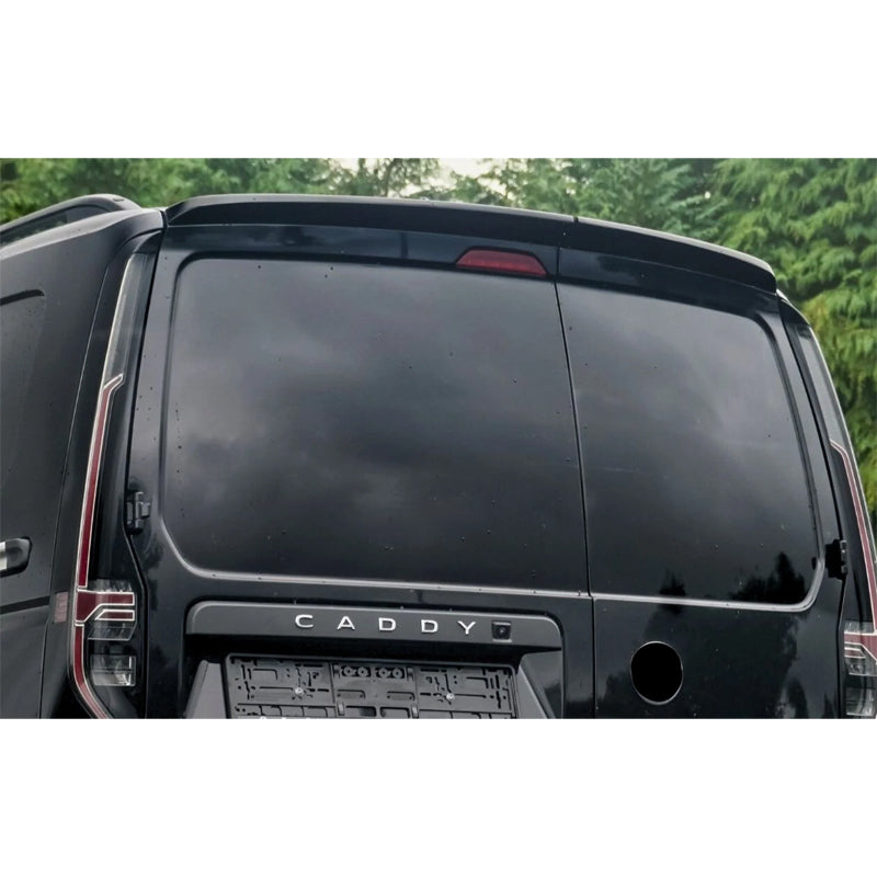 AutoStyle, Dachspoiler, ABS Glänzend Schwarz, passend für Volkswagen Caddy V Box/MPV (2020-), mit 2 Hecktüren