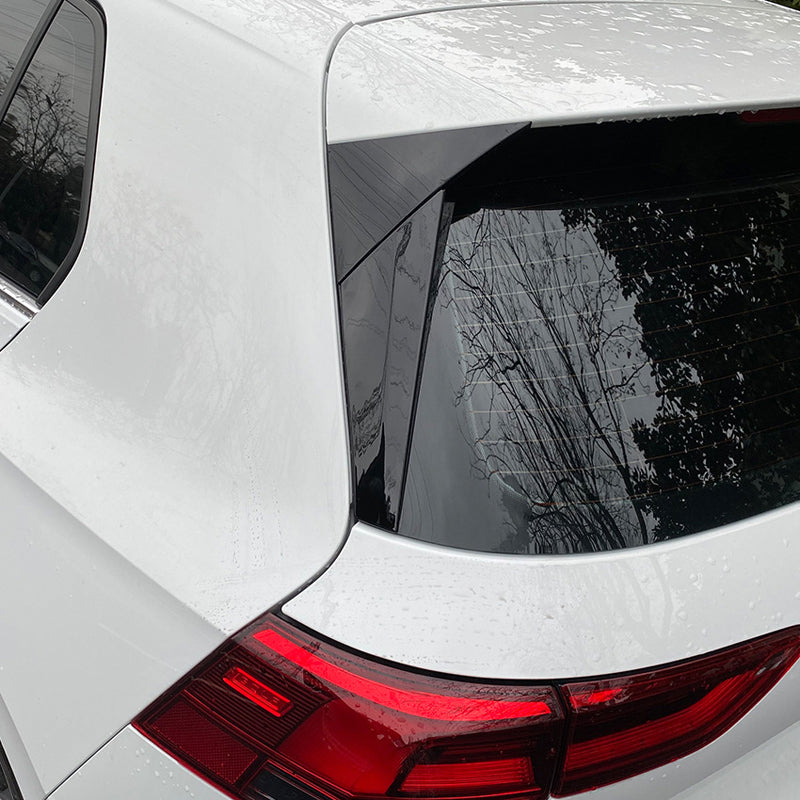 AutoStyle, seitliche Heckscheibenspoiler, Hochglanzschwarz, Passend für Volkswagen Golf VIII HB 3/5-Türen 2020-, 'Sporty'